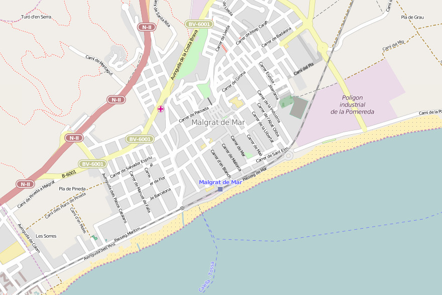 Carte de Malgrat de Mar - © osm
