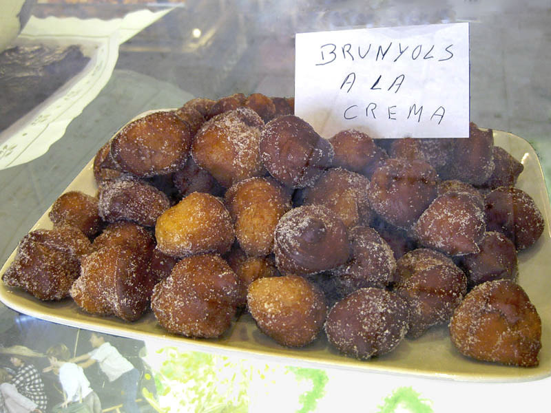 Des bunyols à la crème
