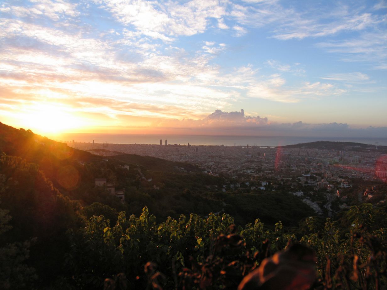 Vue sur Barcelone depuis le parc Tibidabo ©auws