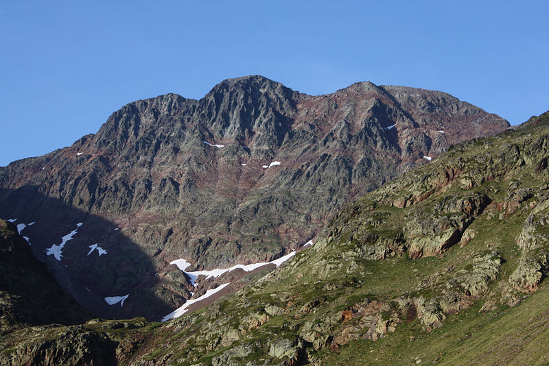 La pique d'Estats, plus haut sommet Catalan à 3143m.