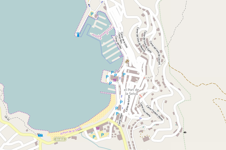 Carte El Port de la Selva - © OSM