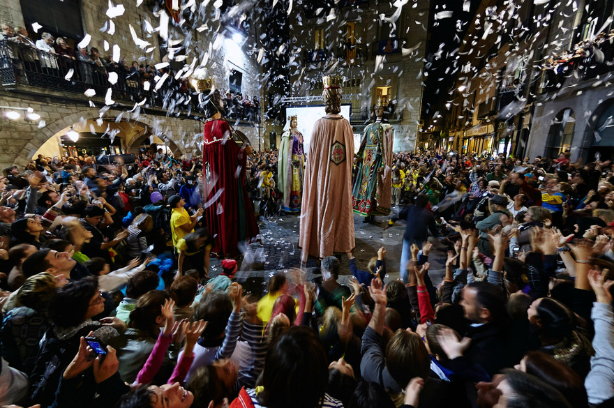 Les géants lors de la Sant Narcis - girona.cat