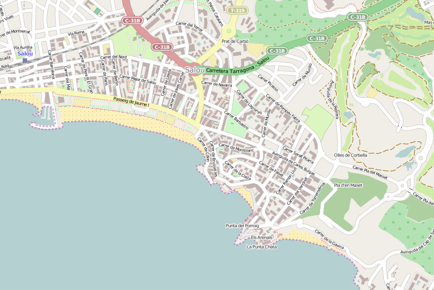 Carte de Salou - © osm