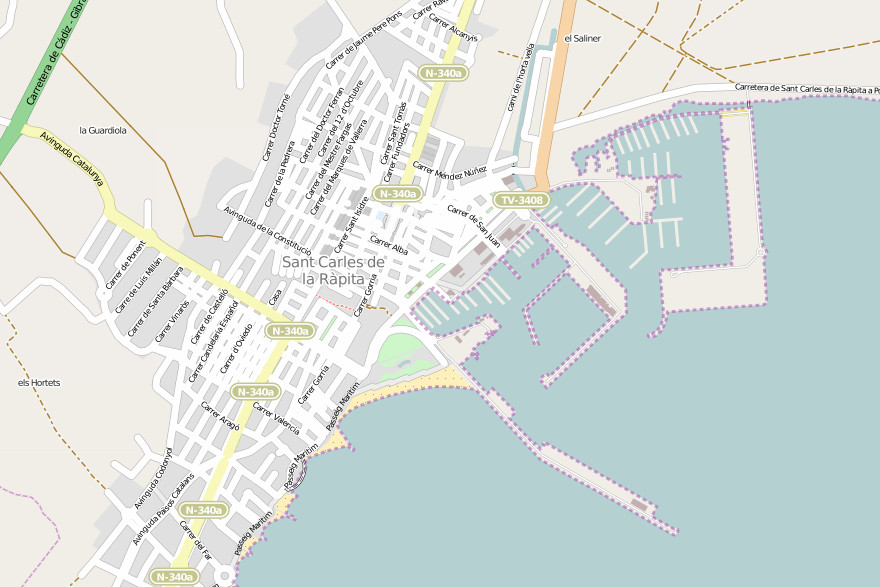 Carte de Sant Carles de la Rapita - © osm