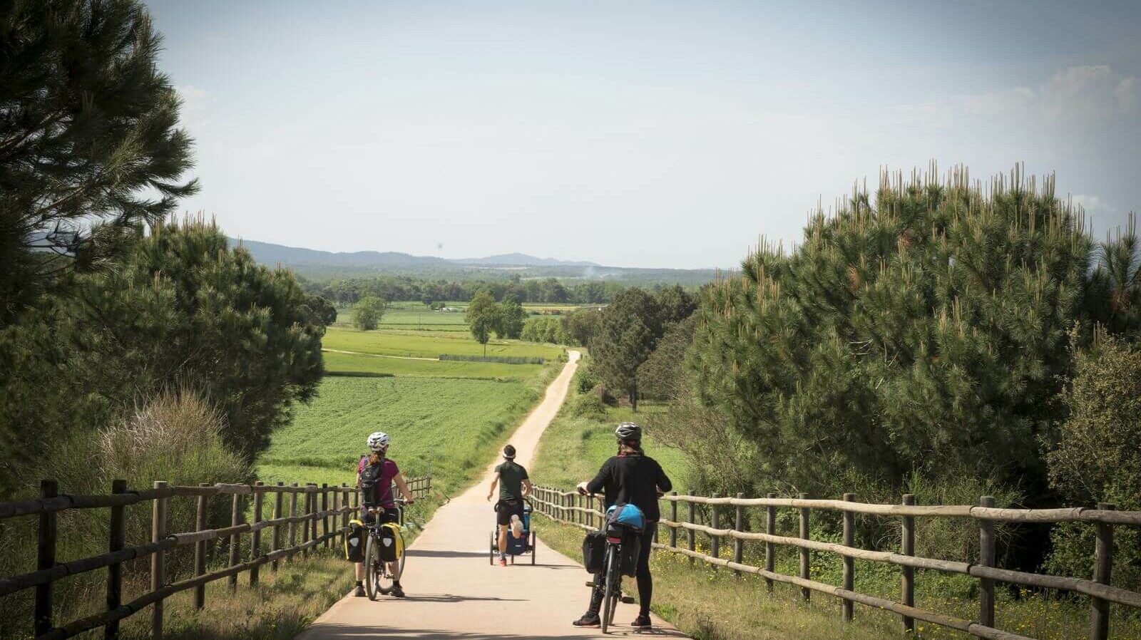 Voie Verte Gérone Cassà De La Selva Catalogne Foto Stella Rotger Cvvgi