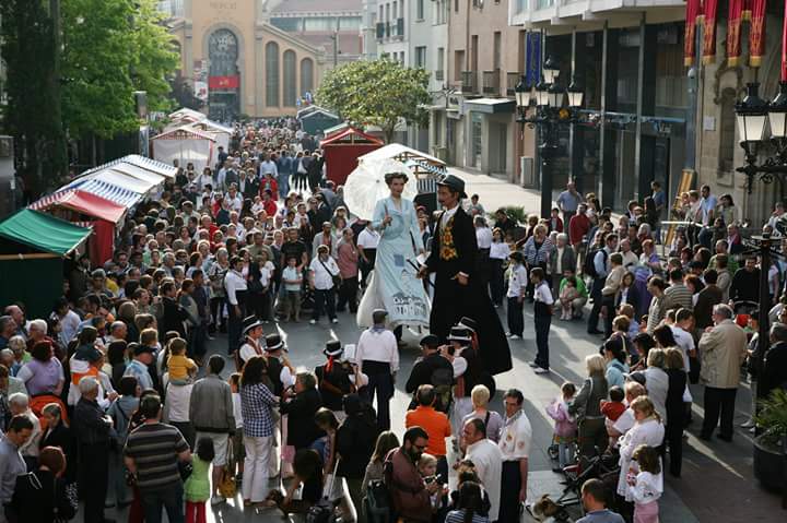 Parade dans les rues de Terrassa