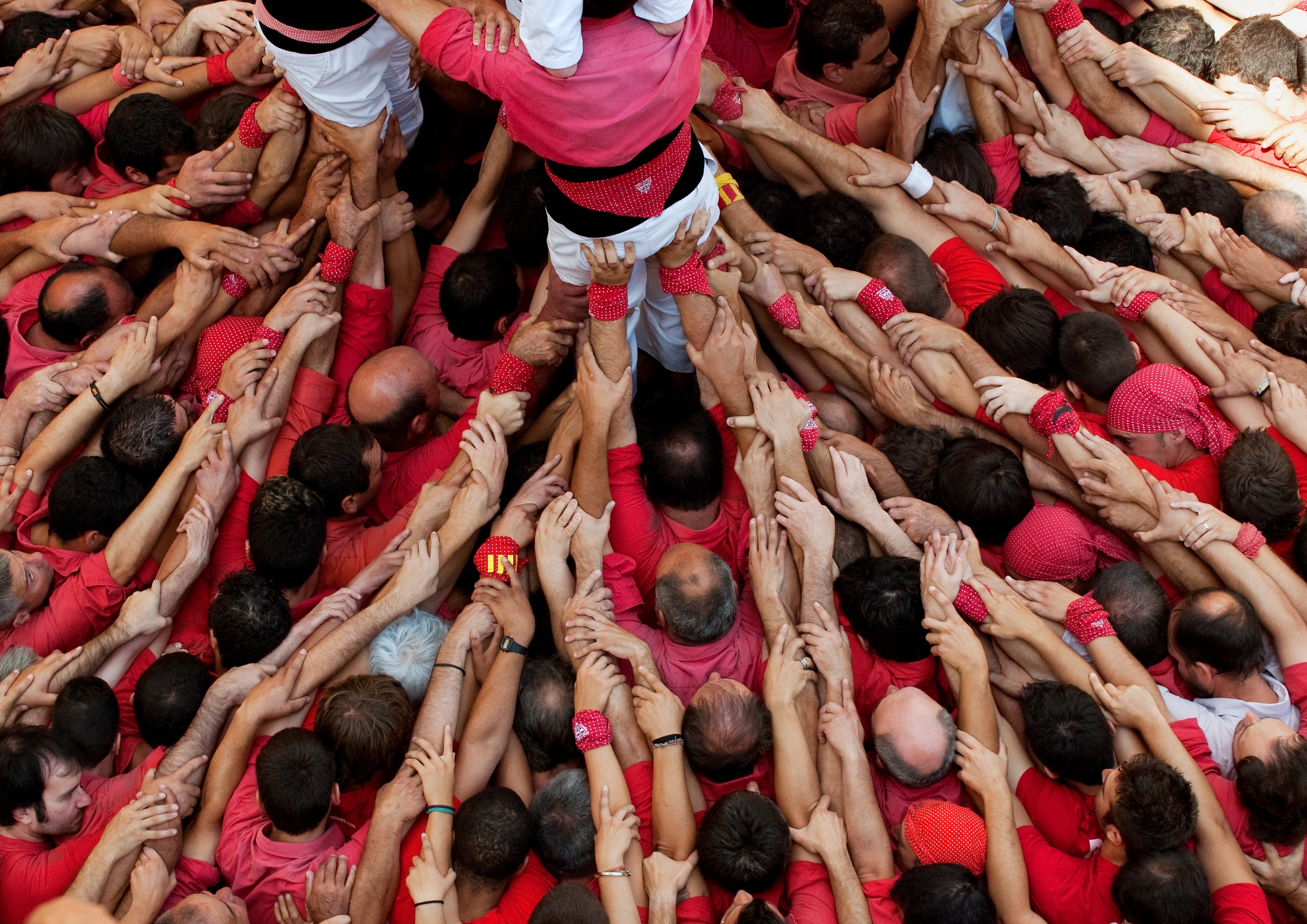 Castells de la fête de Saint-Felix