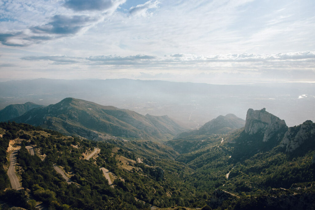 Vue du Parc Naturel des Ports, situé dans les Terres de l'Ebre (Catalogne)