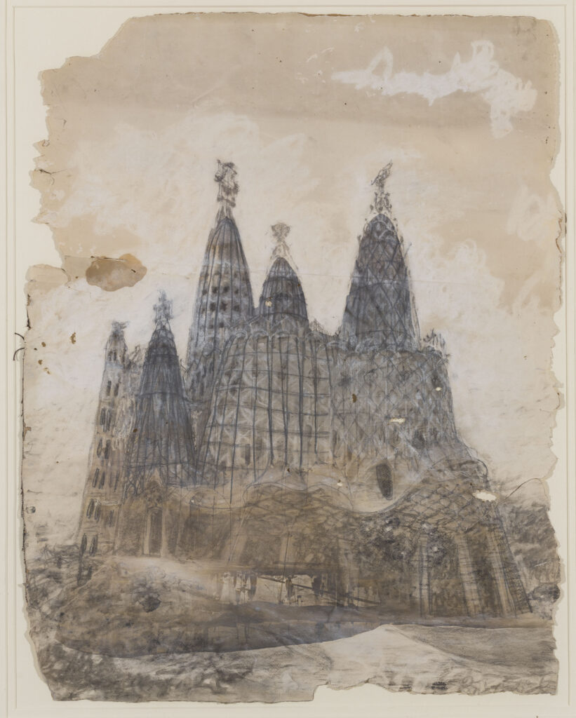 12. Antoni Gaudi. Vista Exterior De Lesglesia De La Colonia Guell 