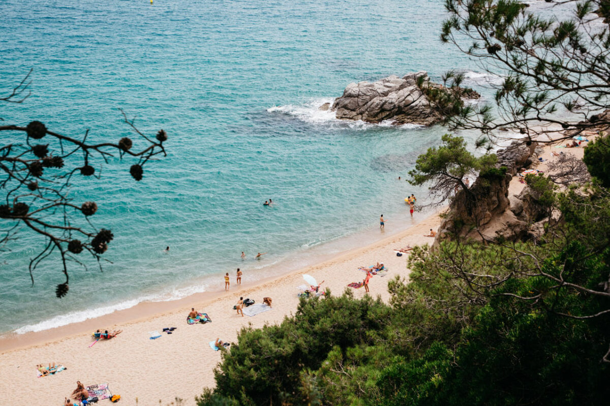 Plage de Lloret de Mar, sur la Costa Brava