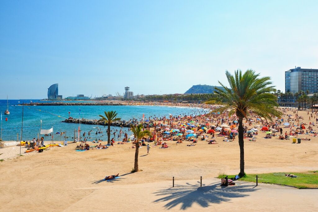 View Of Barcelona Beach