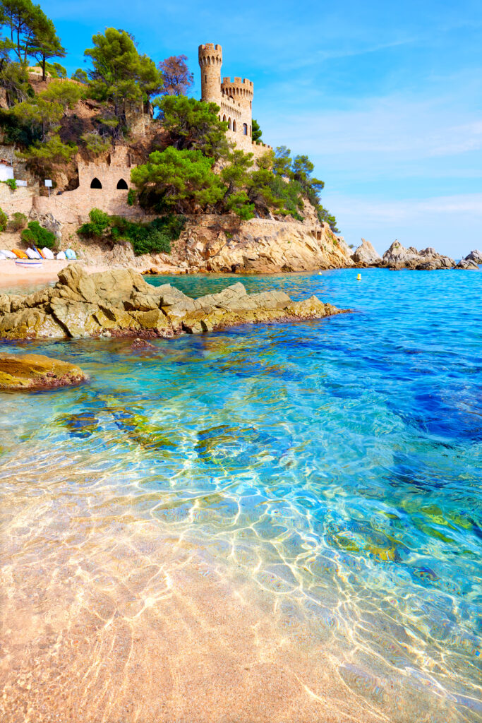 Lloret De Mar Castell Plaja At Sa Caleta Beach